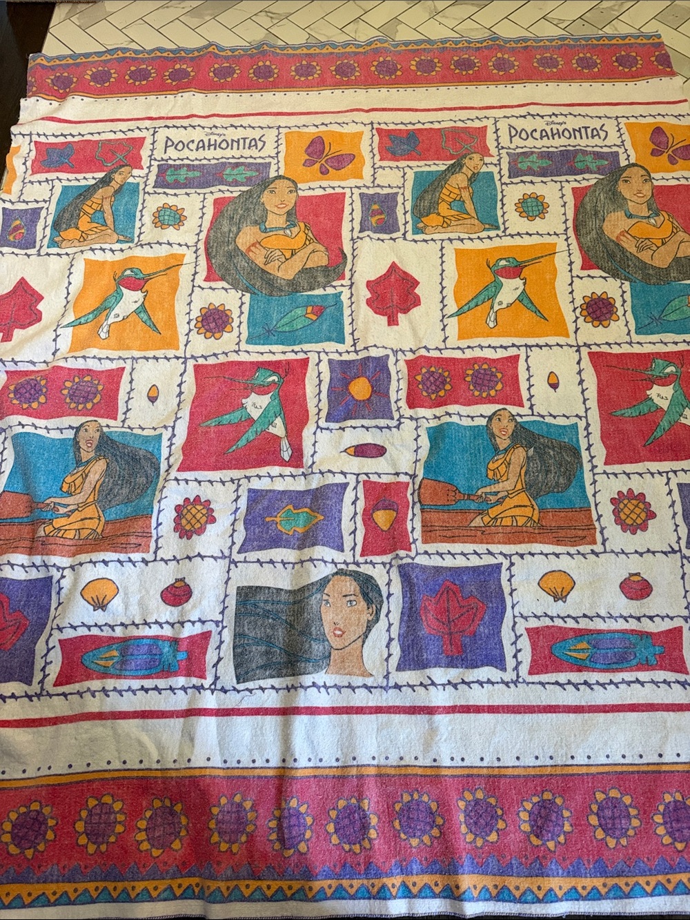 Vintage Disney Pocahontas Blanket